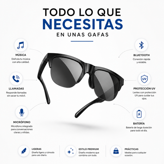 SmartVision Air | Gafas Inteligentes Bluetooth